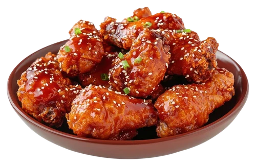 Glazed chicken wings from the SLYCE sides menu