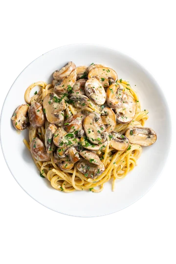 Truffle Mushroom pasta from the SLYCE menu