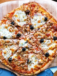 Tuna Crunch pizza from the SLYCE fresh collection